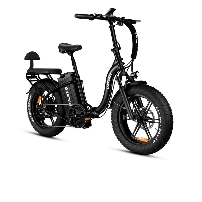 Rattan LF ULTRA 1000W 48V 40.5Ah Brushless Gear Hub Motor Full Suspension Fat Tire 4.0 Foldable 2-Seater Step-Through Electric Bike with Hydraulic Brakes and Max Range of 120 Miles! - Financing Available!