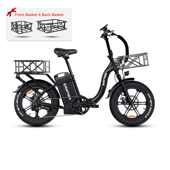 electric bicycle 120 miles Trax Plus LR iQ Long Range E-Bike | Mile Dual Battery and sleek Rattan LF ULTRA 1000W 48V