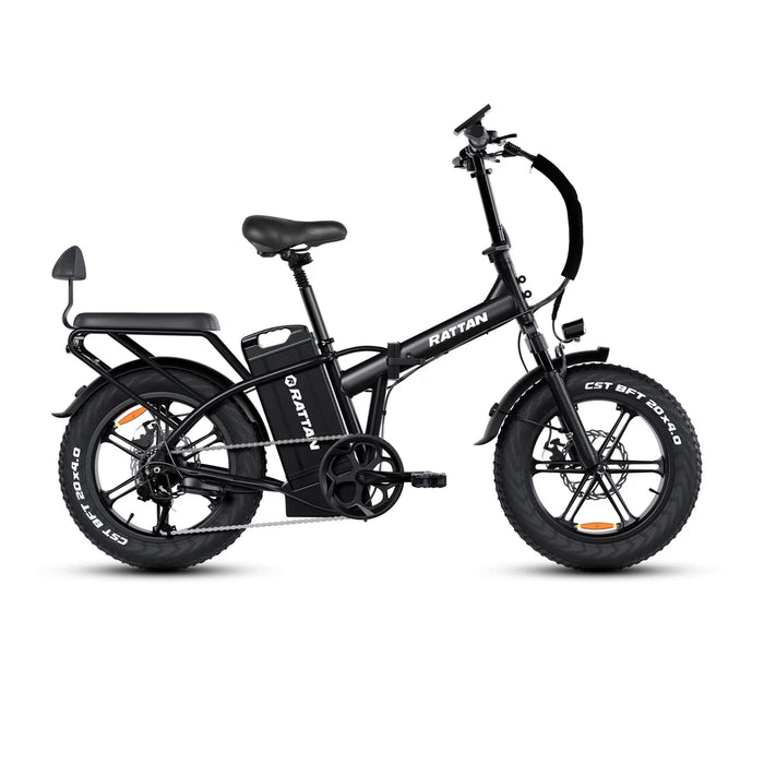 Ships Late August - Rattan LM ULTRA 1000W 48V 40.5Ah Brushless Gear Hub Motor Full Suspension Fat Tire 4.0 Foldable 2-Seater Electric Bike with Hydraulic Brakes and Max Range of 120 Miles! 100% Financing Available!