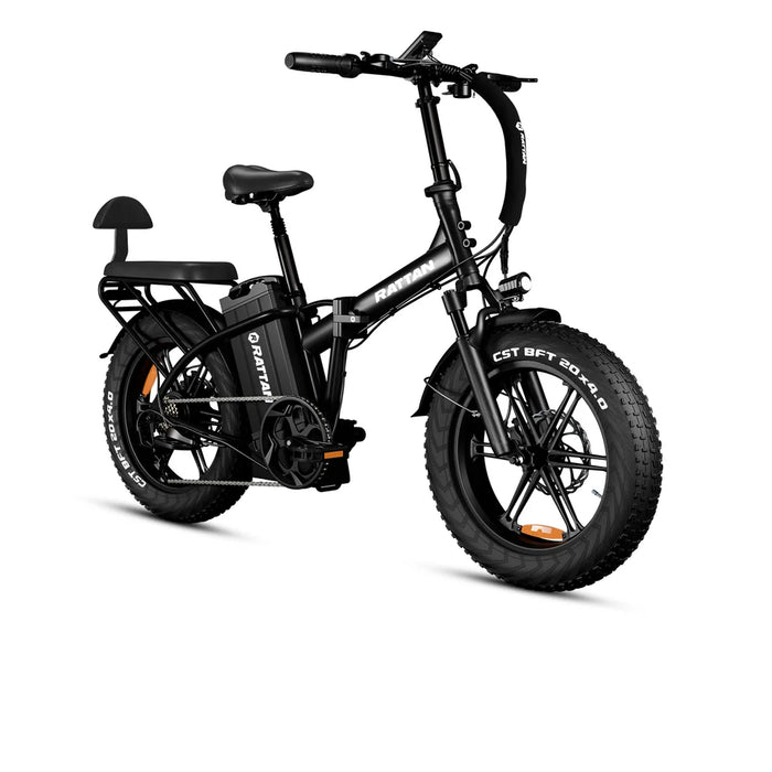 Ships Late August - Rattan LM ULTRA 1000W 48V 40.5Ah Brushless Gear Hub Motor Full Suspension Fat Tire 4.0 Foldable 2-Seater Electric Bike with Hydraulic Brakes and Max Range of 120 Miles! 100% Financing Available!