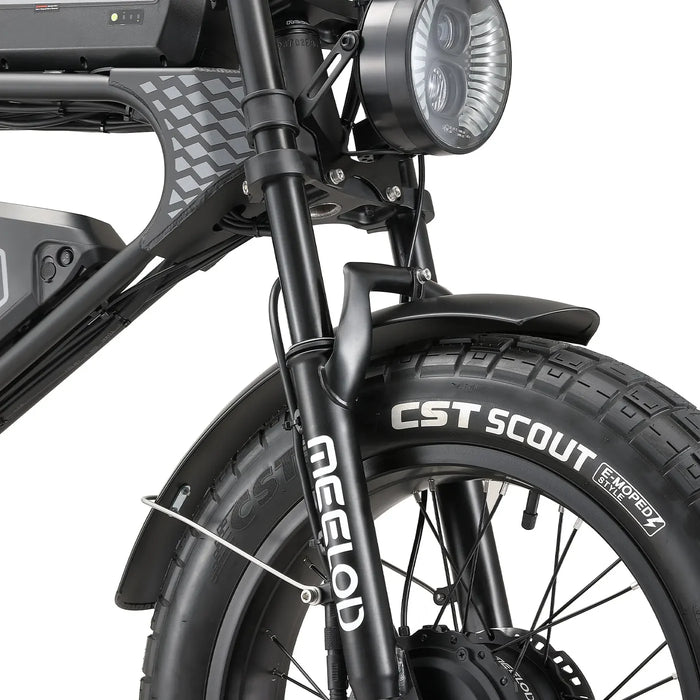 Meelod DK300 MAX - 1200W Dual Motor Dual Battery Fat Tire Electric Bike - 48V 40Ah, 28+ MPH, 75-150 Mile Range, Hydraulic Brakes - 100% Financing Available!