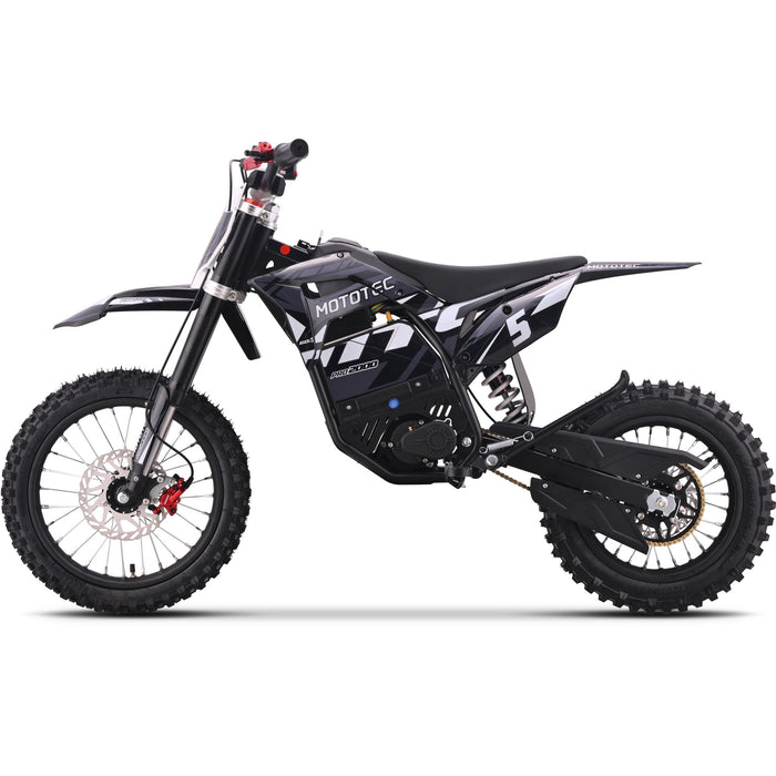 NEW! MotoTec 60V Pro Electric Dirt Bike 2000w Lithium, 15.6Ah, brushless, front and rear suspension and hydraulic brakes - 100 % Financing Available!