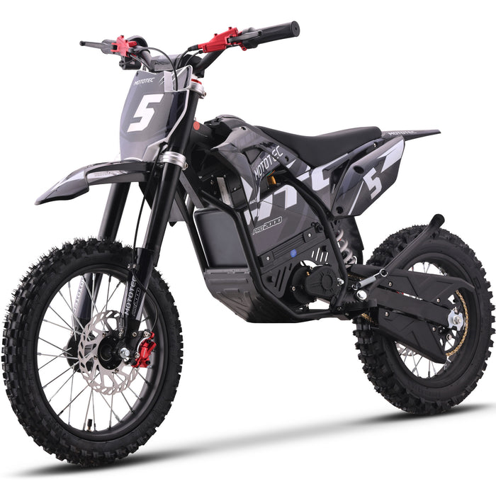 NEW! MotoTec 60V Pro Electric Dirt Bike 2000w Lithium, 15.6Ah, brushless, front and rear suspension and hydraulic brakes - 100 % Financing Available!