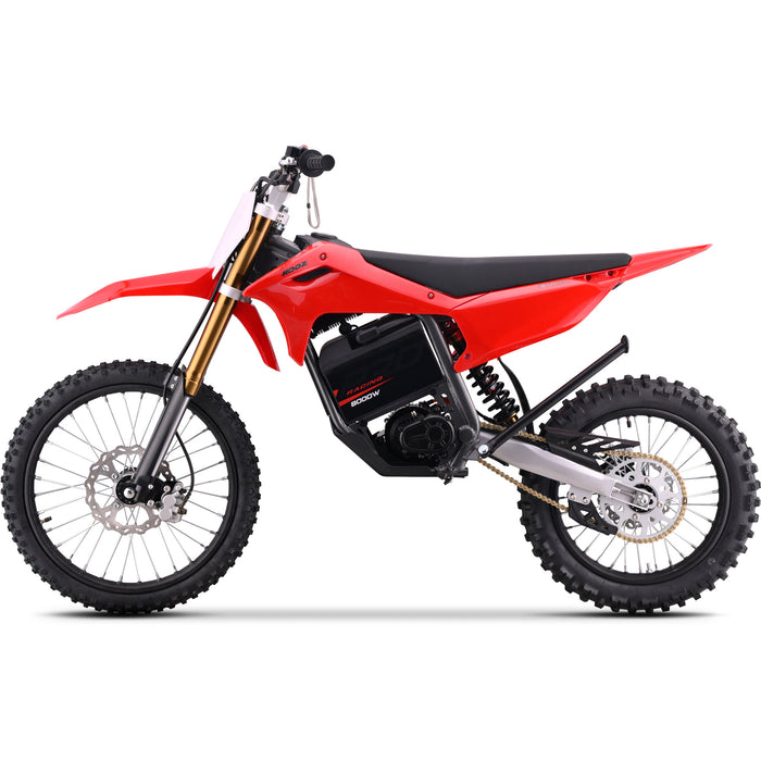 MotoTec 72V 8000W Lithium Pro Electric Dirt Bike 19/16 - Max Speed 56 MPH, Full Hydraulic Suspension, Dual Hydraulic Brakes - 100% Financing Available!