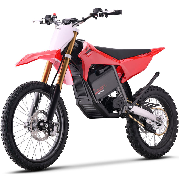 MotoTec 72V 8000W Lithium Pro Electric Dirt Bike 19/16 - Max Speed 56 MPH, Full Hydraulic Suspension, Dual Hydraulic Brakes - 100% Financing Available!