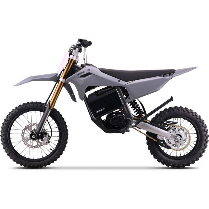 MotoTec 72V 8000W Lithium Pro Electric Dirt Bike 17/14 - Max Speed 50 MPH, Full Hydraulic Suspension, Dual Hydraulic Brakes - 100% Financing Available!