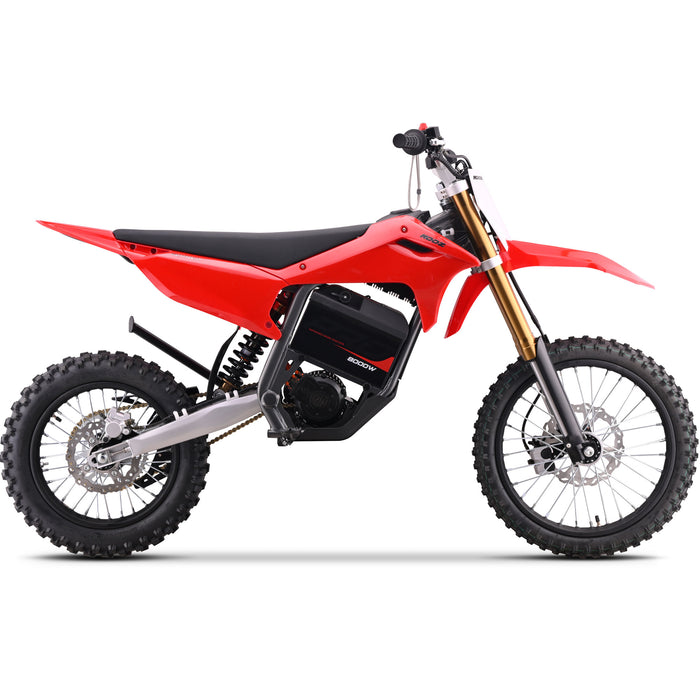 MotoTec 72V 8000W Lithium Pro Electric Dirt Bike 17/14 - Max Speed 50 MPH, Full Hydraulic Suspension, Dual Hydraulic Brakes - 100% Financing Available!