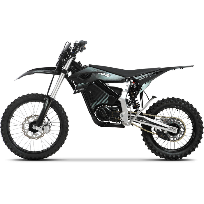 MotoTec Venom 72V, 6000W, 73Ah Electric Dirt Bike - peak power 30,000W, max speed 75 mph, Tesla battery