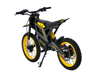 Yellow Isinwheel Monster Pro Mid-Drive Electric Dirt Bike, back angled view