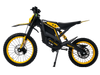 Yellow Isinwheel Monster Pro Mid-Drive Electric Dirt Bike, left side view