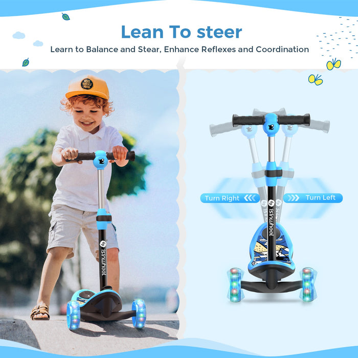 Adjustable 3-Wheel Mini 2-in-1 Foldable Kids Electric Scooter