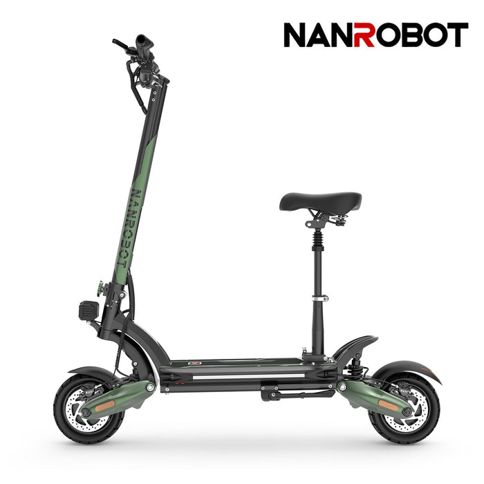 NANROBOT D6+MAX All-Terrain 45mph Electric Scooter with 10‑Inch Wide Tires