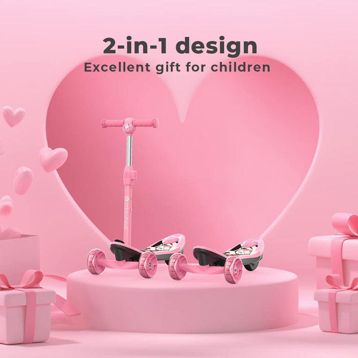 Adjustable 3-Wheel Mini 2-in-1 Foldable Kids Electric Scooter