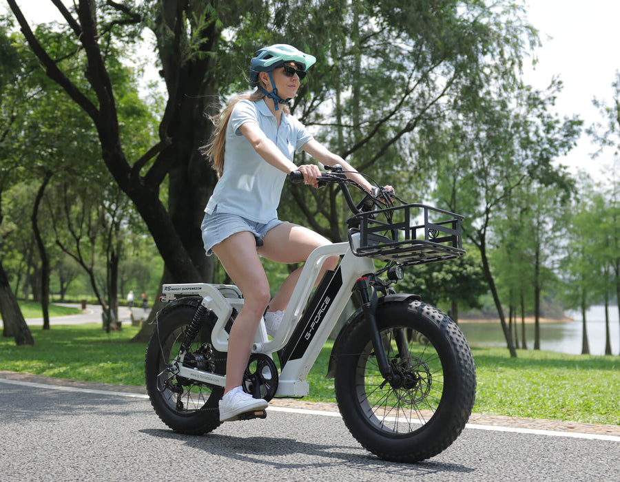 G-FORCE RS ST 750W Fat‑Tire Electric Bike with Long‑Range Battery