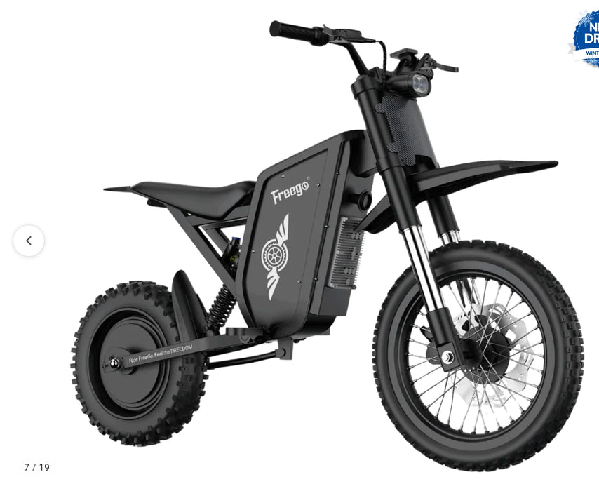 Freego X0 Electric Mini Bike - 60V, 23Ah, 3600W peak, 40 MPH max speed,  full suspension, hydraulic brakes - 100% Financing Available