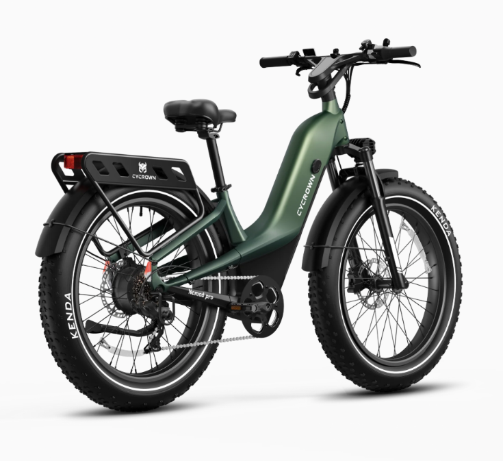 Cycrown Nomad Pro Fat Tire Electric Bike - 48V 20Ah 750W (1000W peak), Shimano 7-speed, Hydraulic Suspension, Hydraulic Brakes, 90-Mile Range - 100% Financing Available!