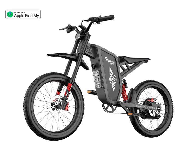 Freego X1 Series Agile All-Terrain Electric Dirt Bike - 60V, 25Ah, 3000W peak, 37 MPH max speed,  full suspension, hydraulic brakes - 100% Financing Available