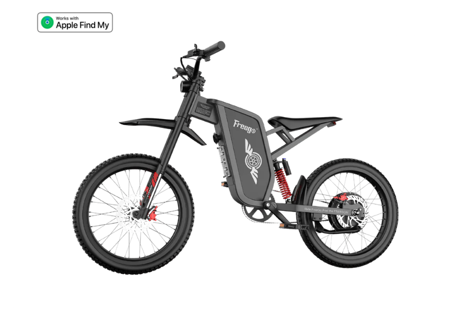Freego X1 Series Agile All-Terrain Electric Dirt Bike - 60V, 25Ah, 3000W peak, 37 MPH max speed,  full suspension, hydraulic brakes - 100% Financing Available