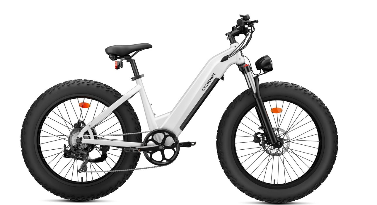 Cycrown CycVerve Fat Tire Ebike Electric Bike - 48V 750W hydraulic brakes, 26" fat tires, max load 330 lbs - 100% Financing Available!