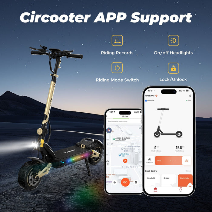 Cruiser Pro Dual Motor Off Road Electric Scooter with 40 MPH Power