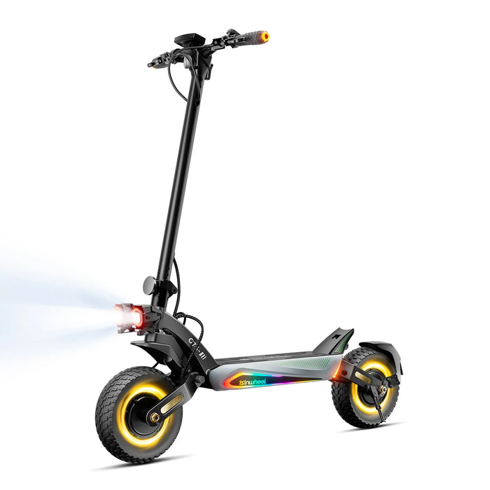 isinwheel GT4 Single or Dual Motor Off Road Electric Scooter - 1200W(x2),  48V/52V, 20/18.2Ah, 35/45mph, 50-mile range - 100% Financing Available!