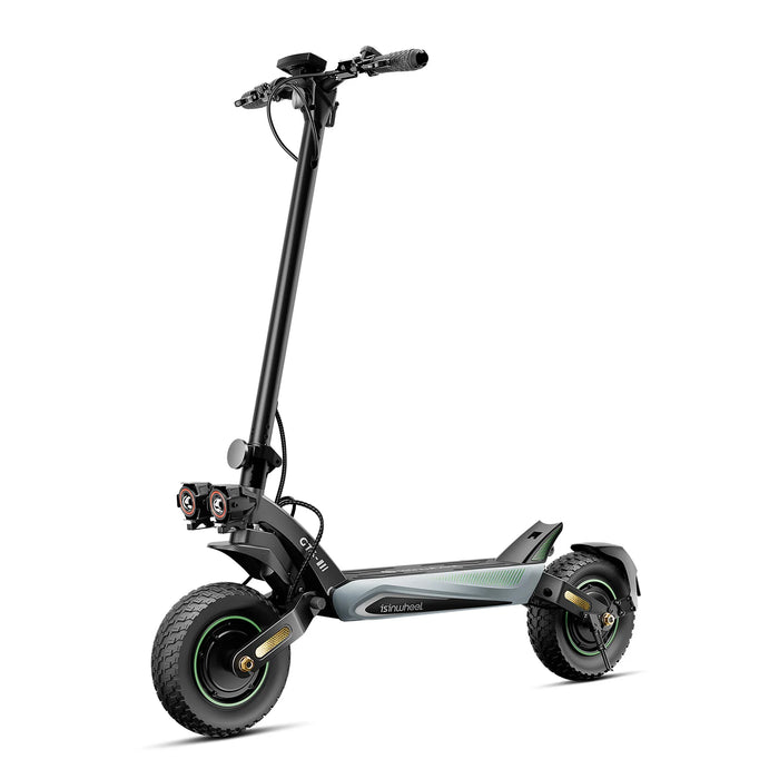 isinwheel GT4 Single or Dual Motor Off Road Electric Scooter - 1200W(x2),  48V/52V, 20/18.2Ah, 35/45mph, 50-mile range - 100% Financing Available!