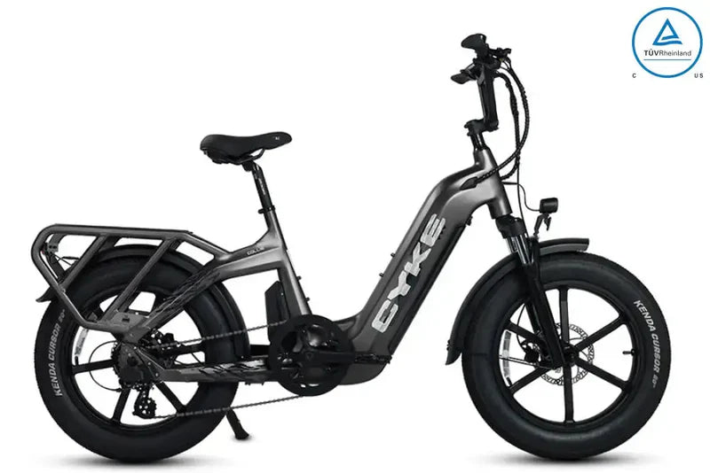 Cyke Collie Cargo 750W Hub-Drive Step-Through  Fat Tire Electric Bike - 48V 20Ah, 28 MPH, 100 Mile Range, Hydraulic Brakes - 100% Financing Available!