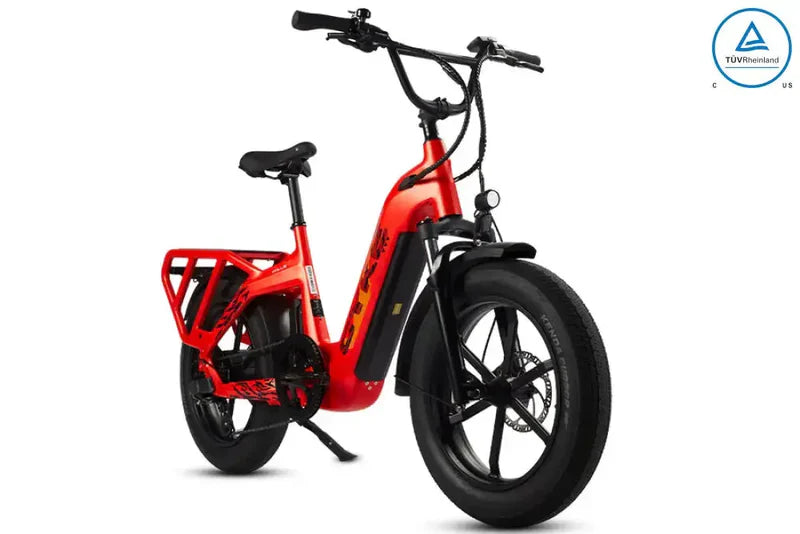Cyke Collie Cargo 750W Hub-Drive Step-Through  Fat Tire Electric Bike - 48V 20Ah, 28 MPH, 100 Mile Range, Hydraulic Brakes - 100% Financing Available!