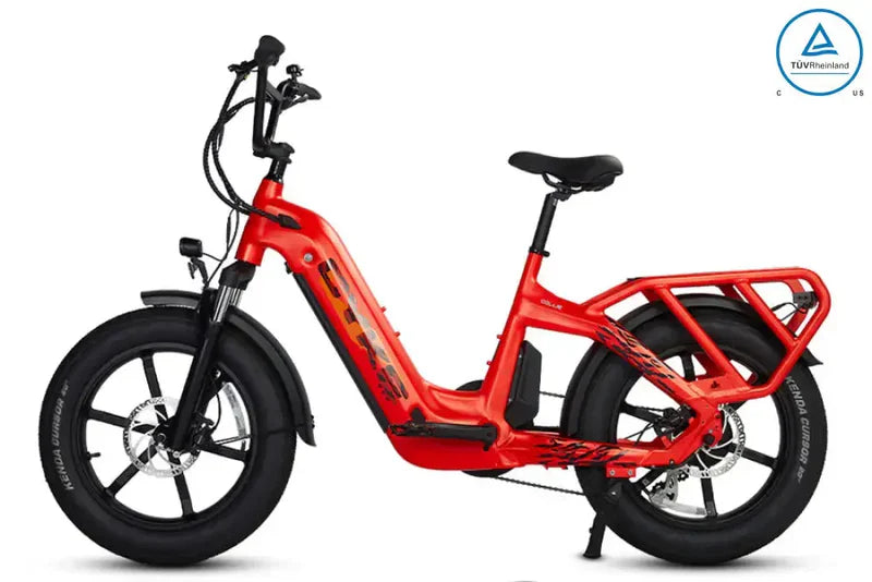 Cyke Collie Cargo 750W Hub-Drive Step-Through  Fat Tire Electric Bike - 48V 20Ah, 28 MPH, 100 Mile Range, Hydraulic Brakes - 100% Financing Available!