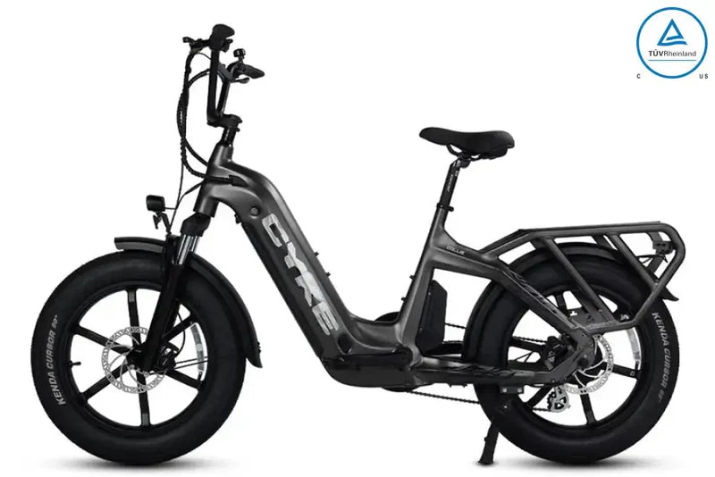 Cyke Collie Cargo 750W Hub-Drive Step-Through  Fat Tire Electric Bike - 48V 20Ah, 28 MPH, 100 Mile Range, Hydraulic Brakes - 100% Financing Available!