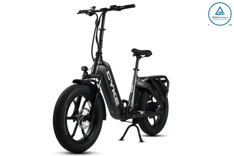 Cyke Grizzly Foldable 750W Hub-Drive Fat Tire Electric Bike - 48V 20Ah, 28 MPH, 100 Mile Range, Hydraulic Brakes - 100% Financing Available!