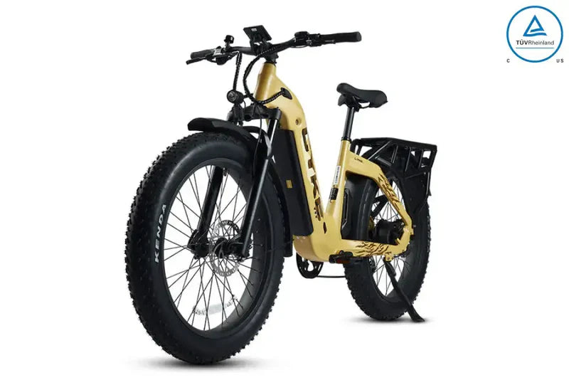Cyke Lynx 750W Step-Through Fat Tire Electric Bike - 48V 20Ah, 28 MPH, 100 Mile Range, Hydraulic Brakes - 100% Financing Available!