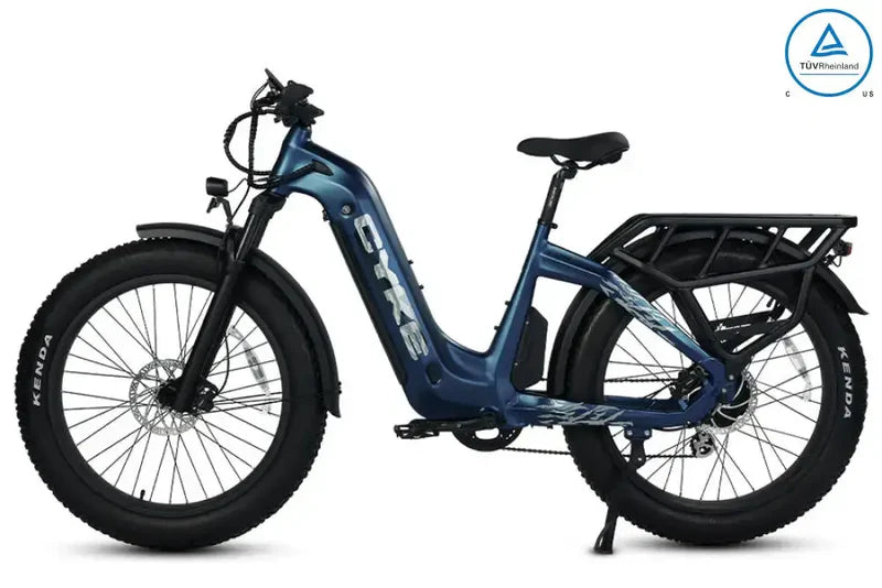 Cyke Lynx 750W Step-Through Fat Tire Electric Bike - 48V 20Ah, 28 MPH, 100 Mile Range, Hydraulic Brakes - 100% Financing Available!