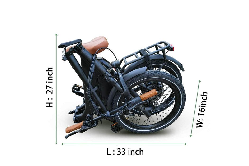 voyager electric bicycle Dirwin 500W 48V Voyager Folding Step-Thru Electric Bike