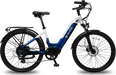 e-JOE Electric Bikes Blue/White eJOE JADE SPORT Step Over Commuter Electric Bike 48V 750W 14Ah, Range up to 45 miles, Max speed 25mph