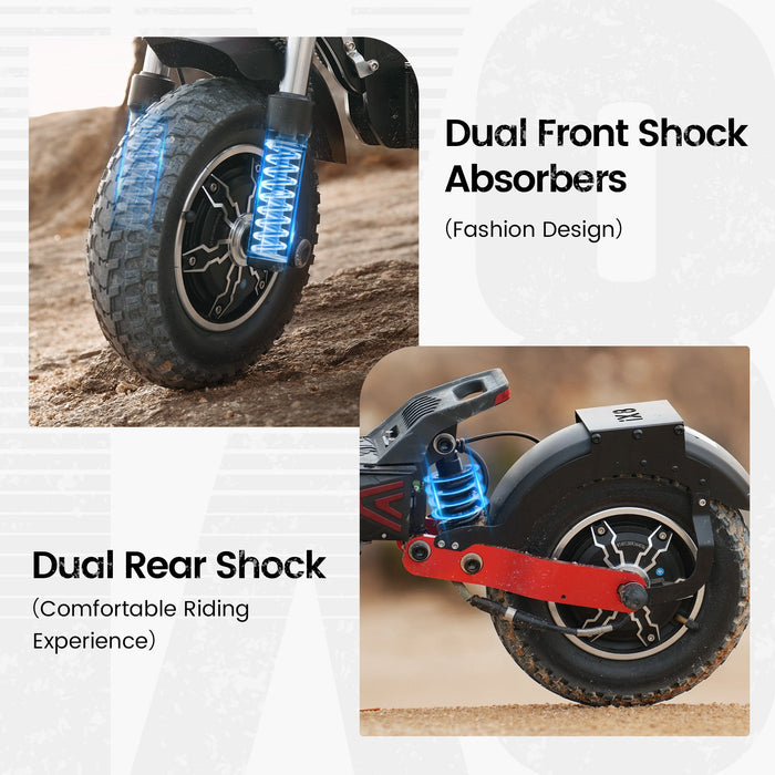 iX8 Off-Road Electric Scooter – 2400W Dual Motor, 38 MPH