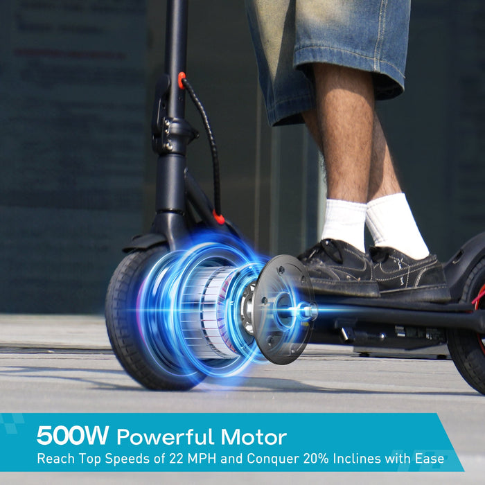 i9M Foldable Commuting Electric Scooter 500W with Pneumatic Tires