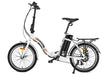 Ecotric Electric Bikes White UL Certified-Ecotric Starfish 20inch portable and folding electric bike