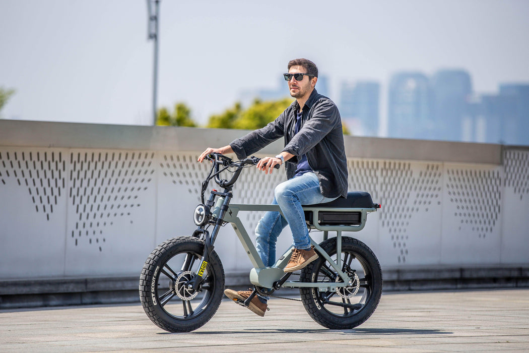 EUNORAU Electric Bike EUNORAU FLASH Electric Bike - 52V 16Ah 750-1000W, Full Suspension, Range upto 220 miles!, Max Capacity 440lbs