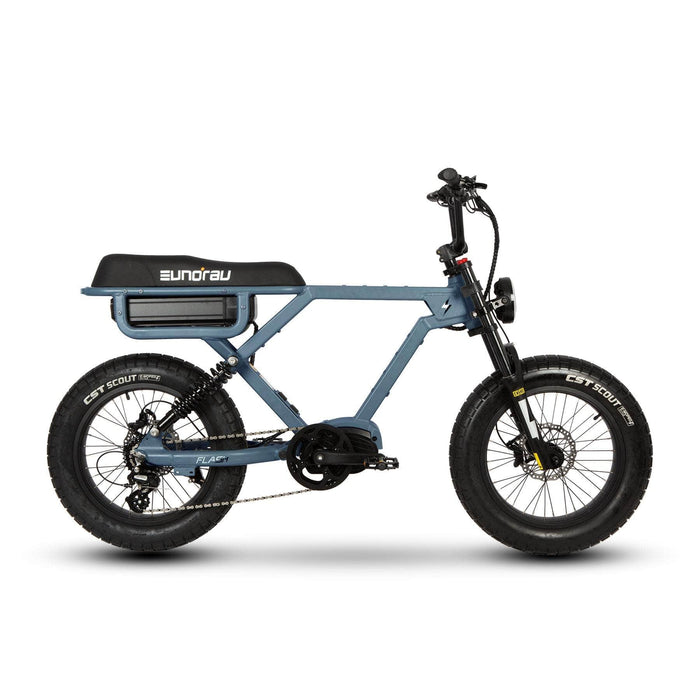 EUNORAU Electric Bike Moon Black / Rear-drive EUNORAU FLASH Electric Bike - 52V 16Ah 750-1000W, Full Suspension, Range upto 220 miles!, Max Capacity 440lbs