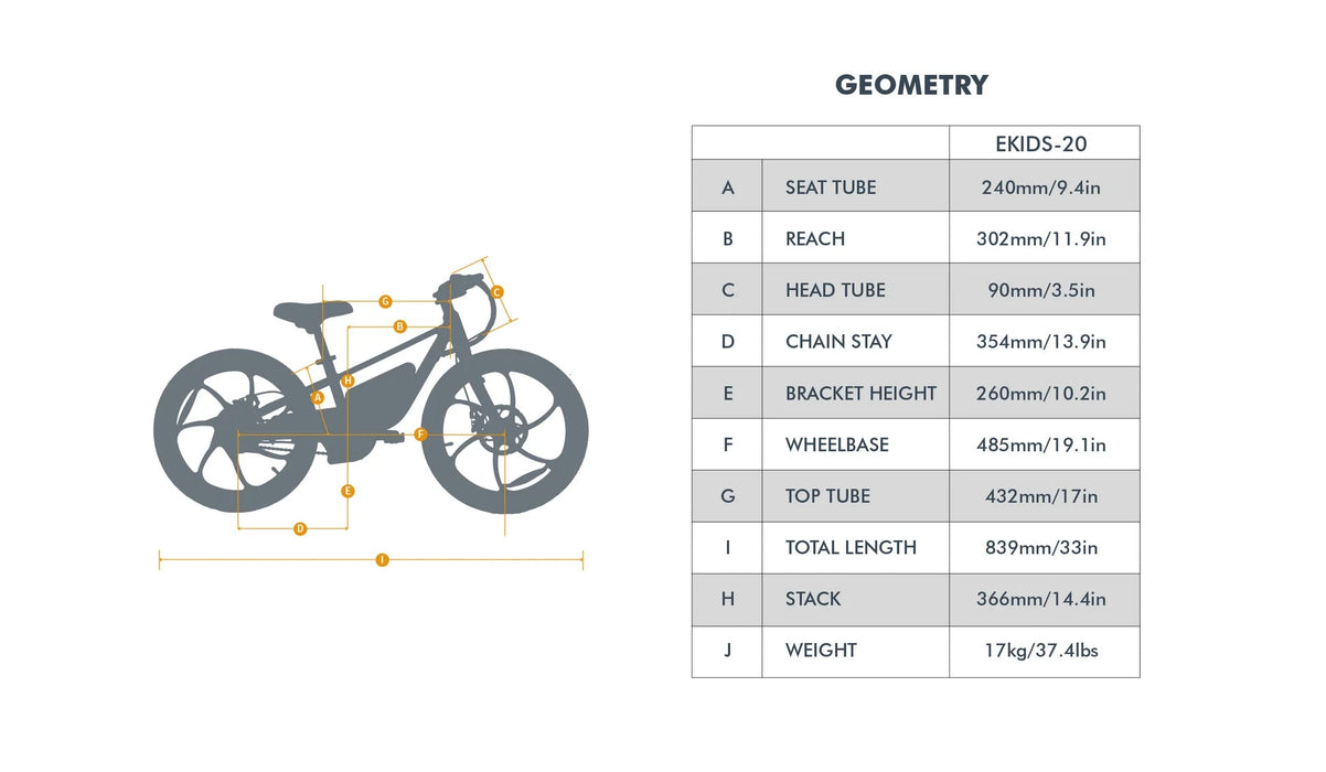 Eunorau Electric Bikes Eunorau EKIDS-20 2024 Kids Electric Bike 24V, 250W, Dual Brake System