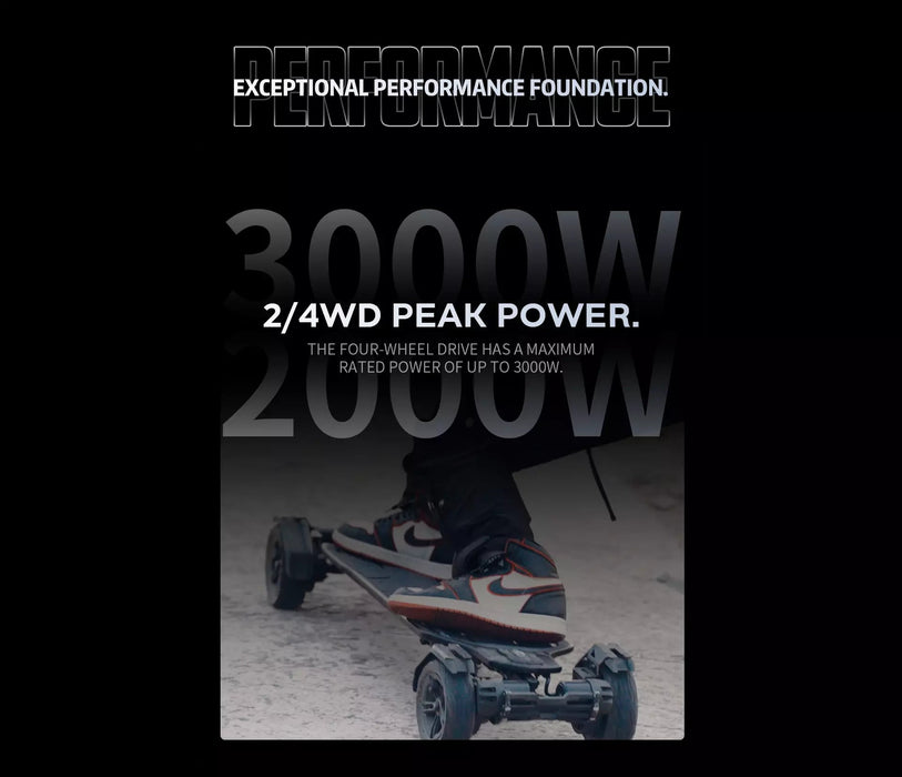 Exway Electric Skateboard All Terrain Exway Atlas Carbon-2WD Electric Skateboard