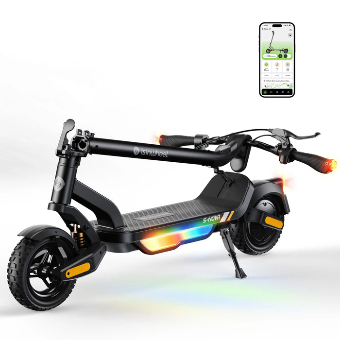 isinwheel S Nova 600W Commuting Electric Scooter - 20mph - 36V 7.8Ah Battery, 19-Mile Range- 100% Financing Available!