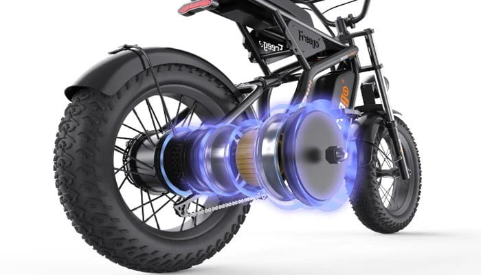 Freego F1 Fat Tire Off Road Electric Bike 1200W Powerful Motor Removab Urban Bikes Direct