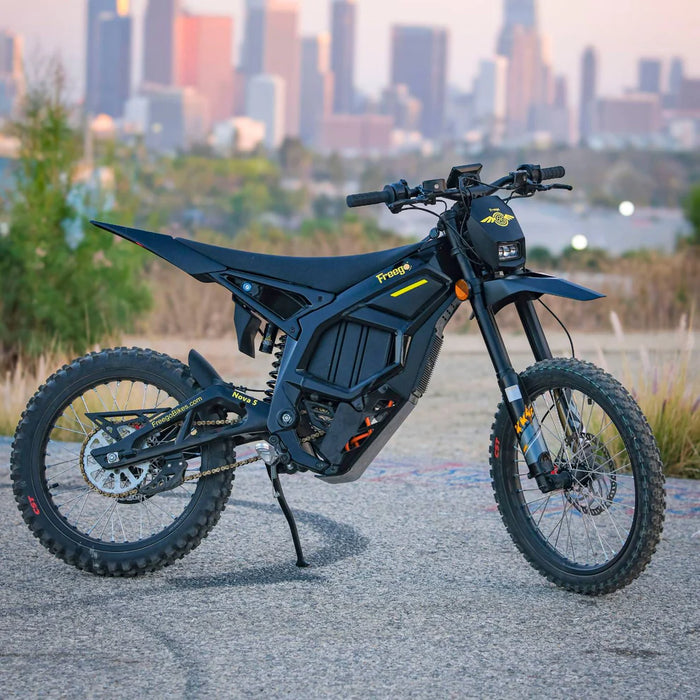 Freego NOVA 5/NOVA 5 PRO Mid-Drive Off-Road Electric Dirt Bike - 72V, 40Ah, 8000W/15,000W Peak, full suspension, 4-piston hydraulic brakes, max speed 53-62MPH - 100% Financing Available