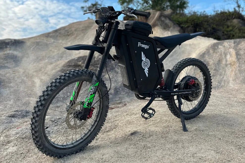 Ships Mid June - Freego X3 PRO All-Terrain Electric Dirt Bike - 72V, 50Ah, 8000W peak, 56 MPH max speed,  full suspension, hydraulic brakes - 100% Financing Available
