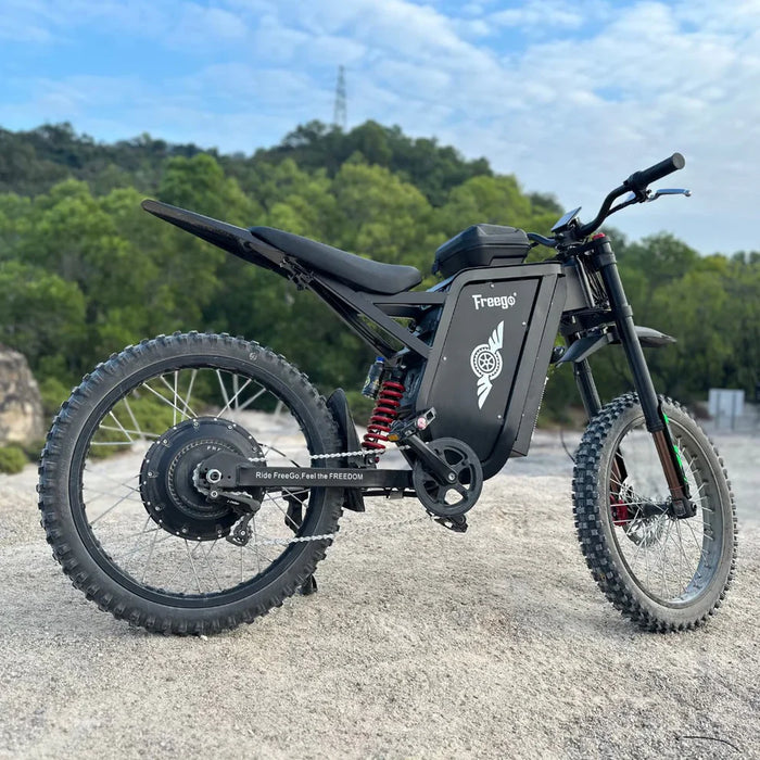 Ships Mid June - Freego X3 PRO All-Terrain Electric Dirt Bike - 72V, 50Ah, 8000W peak, 56 MPH max speed,  full suspension, hydraulic brakes - 100% Financing Available