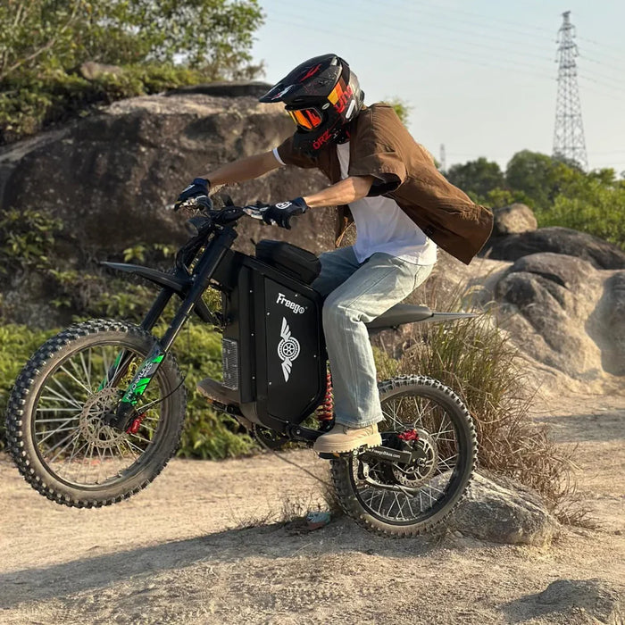 Ships Mid June - Freego X3 PRO All-Terrain Electric Dirt Bike - 72V, 50Ah, 8000W peak, 56 MPH max speed,  full suspension, hydraulic brakes - 100% Financing Available