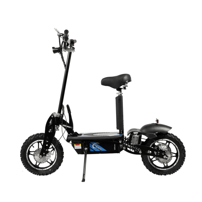 Gio Electric Scooter Blue GIO ROSSO COBRA OUTDOOR STAND-UP ELECTRIC SCOOTER WITH SEAT, FOLDABLE