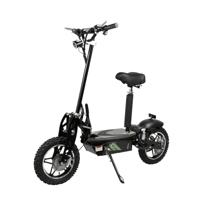 GIO ROSSO COBRA OUTDOOR STAND-UP ELECTRIC SCOOTER WITH SEAT, FOLDABLE —  Urban Bikes Direct